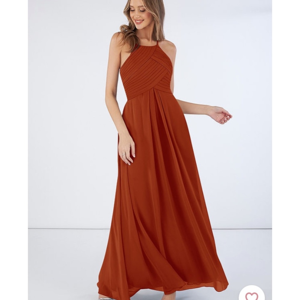 Azazie Ginger dress in Paprika